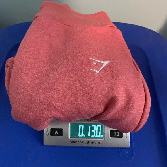Gymshark Ruched Joggers Coral Pink Size small B2 - Picture 8 of 8